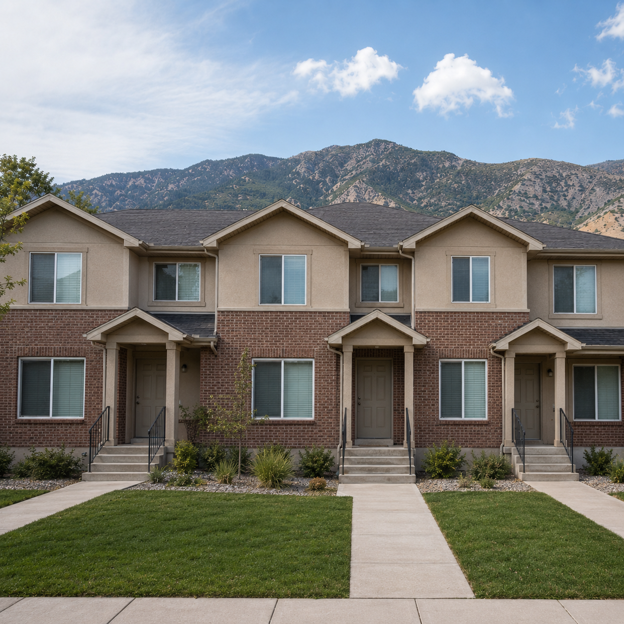 A well-maintained Utah multifamily townhome property
